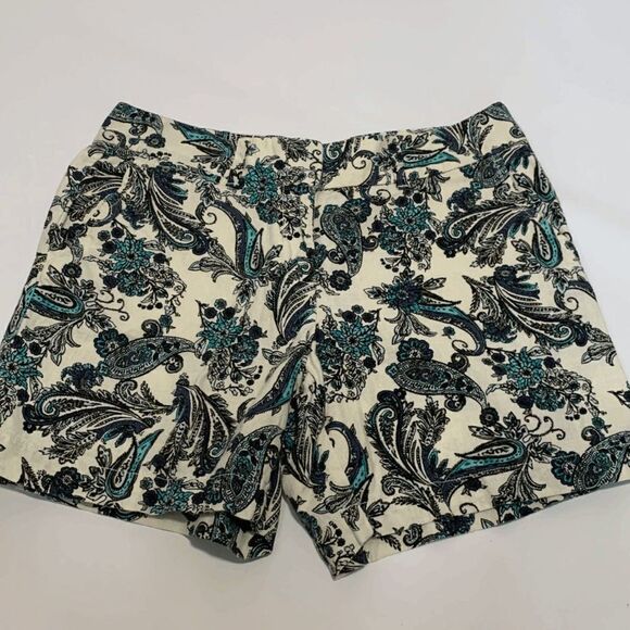 Ann Taylor LOFT Paisley Linen Chino Short - Picture 1 of 8